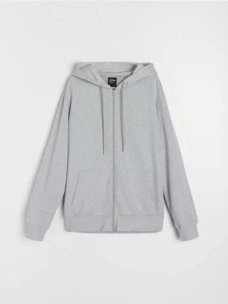 Sinsay Mikina s kapucí šedá