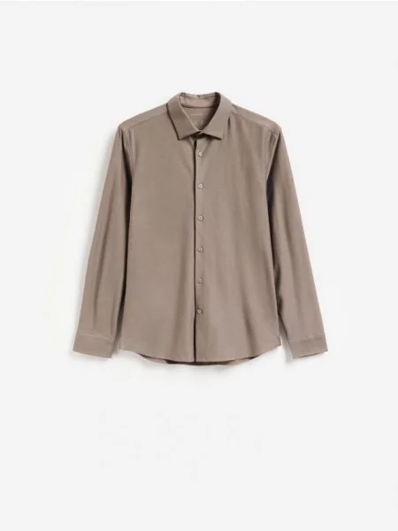 Reserved Cămașă simplă slim fit bej