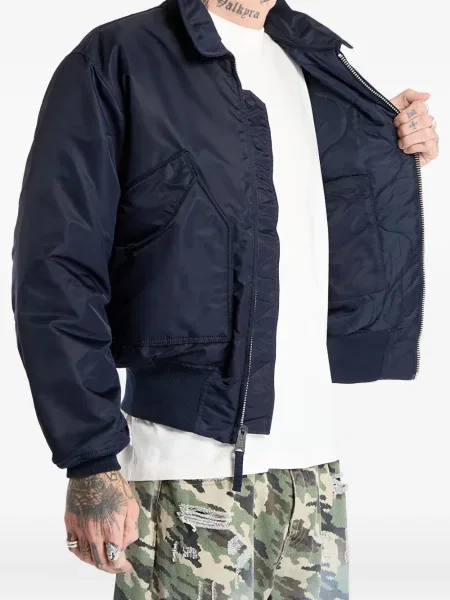 Geanta de piele Alpha Industries albastru