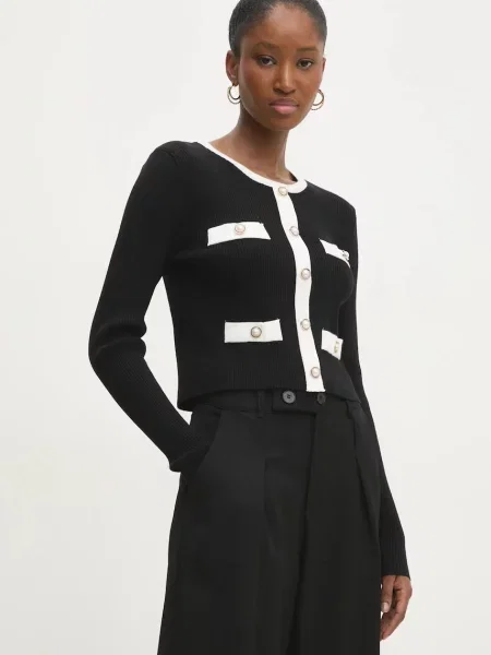 Пуловер Answear Lab дамски от лека материя черно