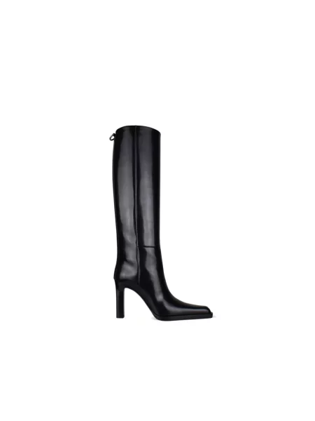 Botki Saint Laurent skórzane czarne
