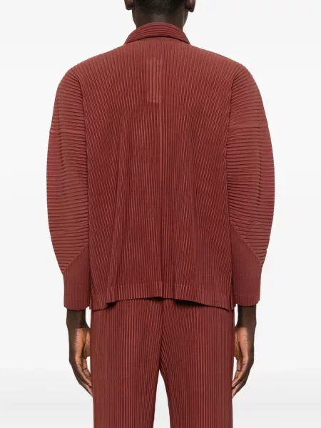 Πλισέ polo Homme Plissé Issey Miyake καφέ
