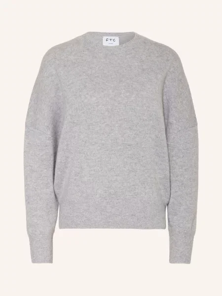 Ftc Cashmere Kašmírový Svetr světle šedá