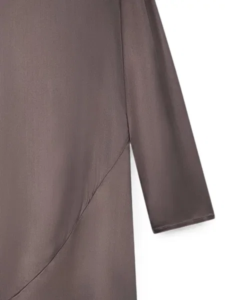 Rochie midi Emporio Armani maro