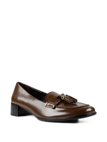 Pantofi loafer Tory Burch din piele maro