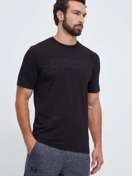 T-shirt GUESS Ss Alphy T-Shirt Jet Black XL czarna