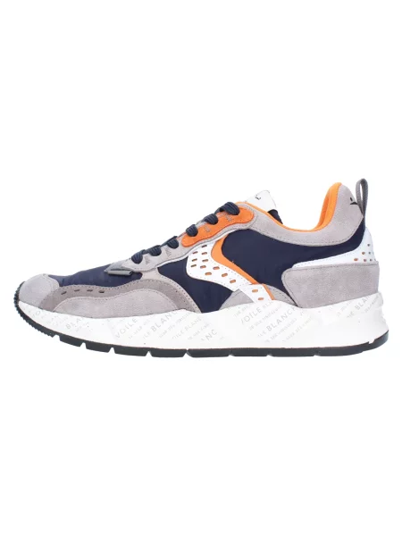 Sneakersy Voile Blanche skórzane szare