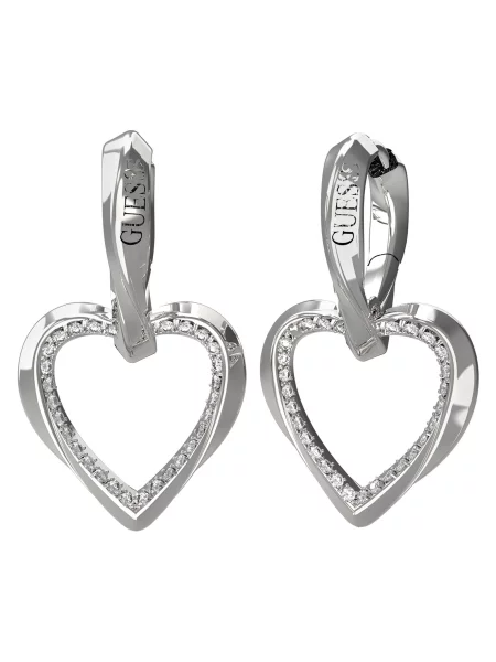 Σκουλαρίκια Guess Ασημί