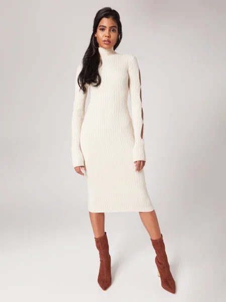 Katy Perry exclusive for ABOUT YOU Rochie Sastra murdar alb