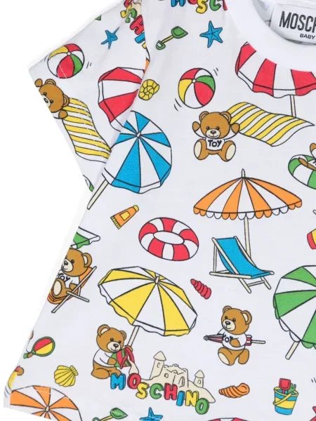 Koszulka dziecięca Moschino biała