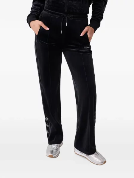 Pantaloni sport Guess skinny fit negru