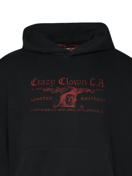 Hanorac cu glugă Crazy Clown L.a. cu imagine negru