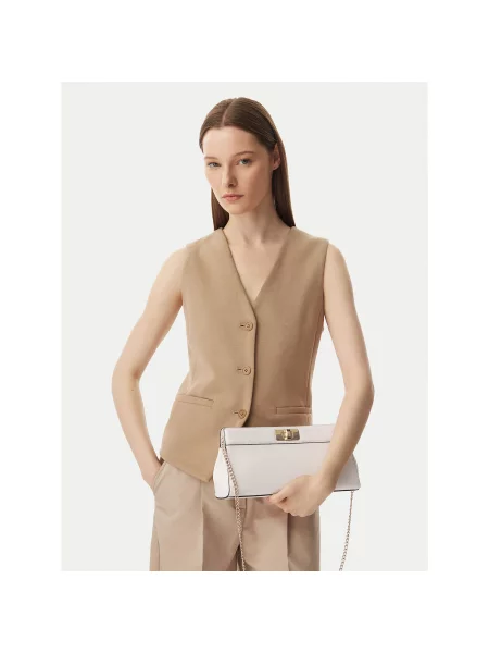 TOMMY HILFIGER Pismo torbica pijeska