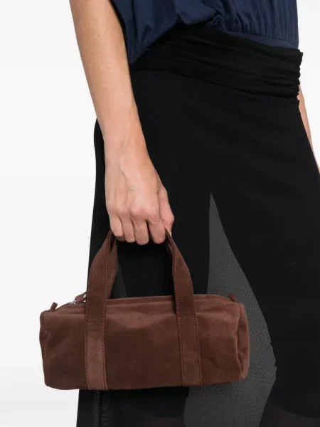 Τσάντα shopper Gimaguas σουέτ καφέ