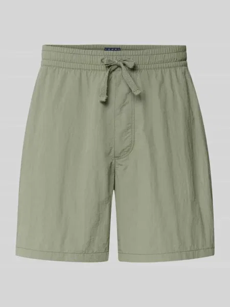 Szorty sportowe o kroju regular fit z tunelem Tommy Jeans zielone