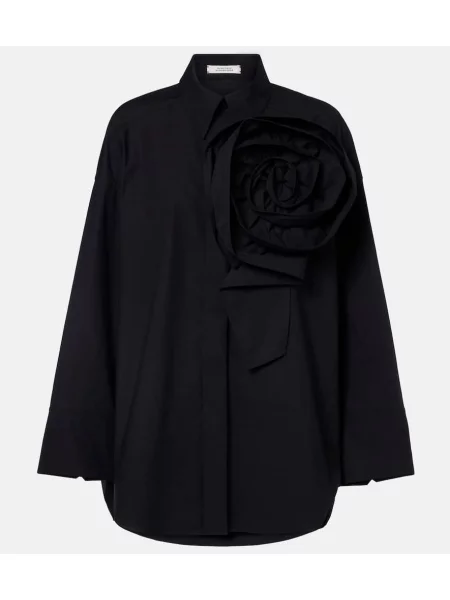 Cămașă Dorothee Schumacher cu model floral negru