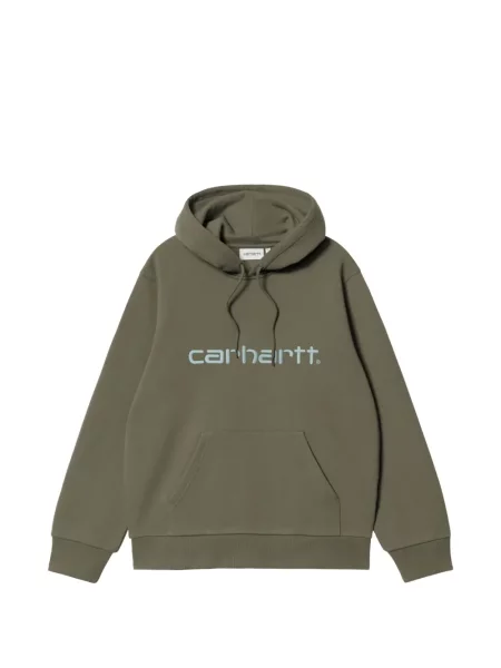 Hanorac cu glugă Carhartt Wip cu broderie verde