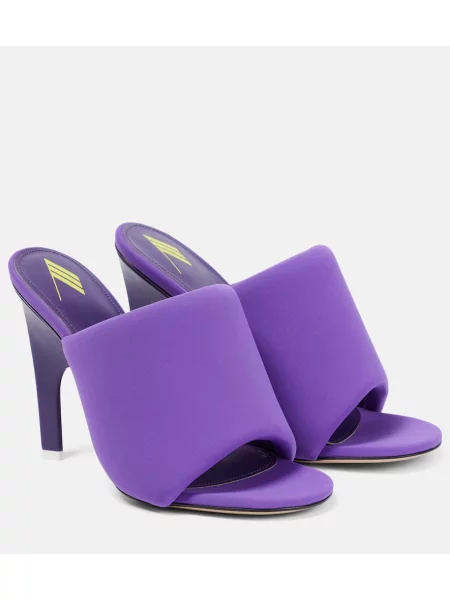 Papuci tip mules The Attico violet