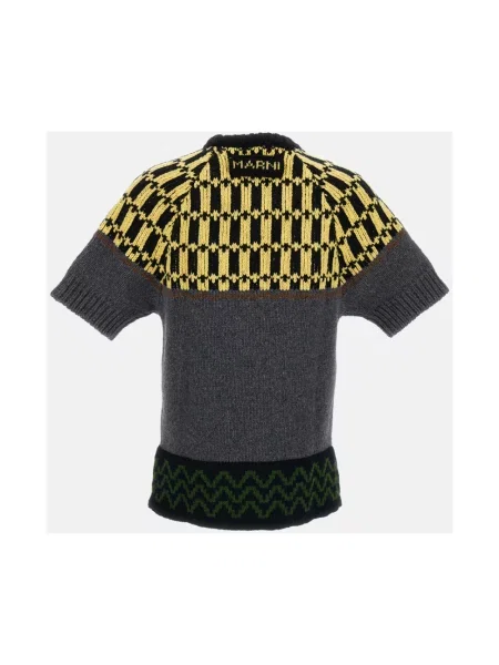 Sweter Marni wełniany szary