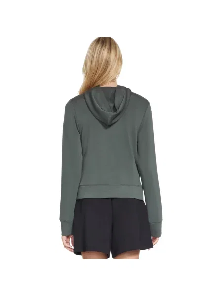 Mikina s kapucňou Skechers zelená