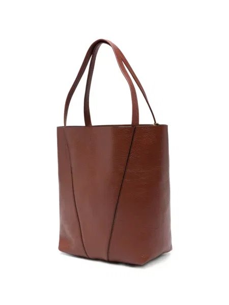 Bőr shopper táska Chloe barna