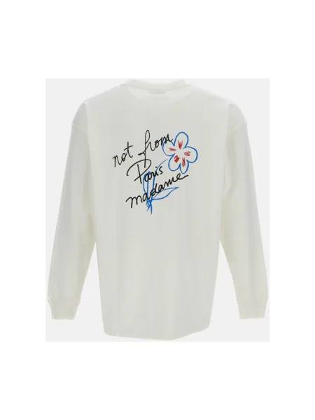 Drôle de Monsieur longsleeve Esquisse Slogan biała
