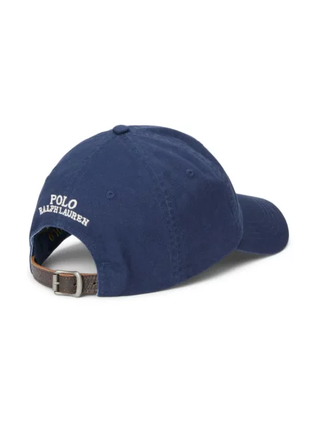 Portofel Polo Ralph Lauren din piele cu cataramă albastru