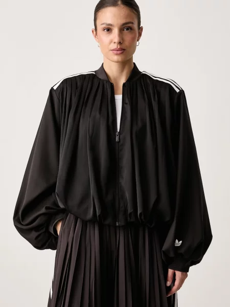 Adidas Originals jachetă scurtă pentru femei Advanced Archive maro