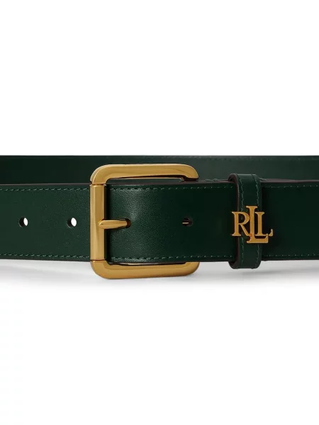 Lauren Ralph Lauren pas usnjeni zelena
