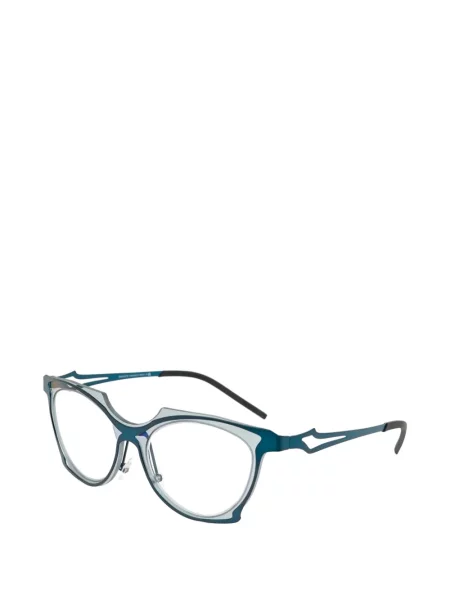 Ochelari de soare Parasite cu imprimeu geometric albastru