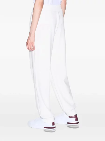 Pantaloni Armani Exchange alergare alb