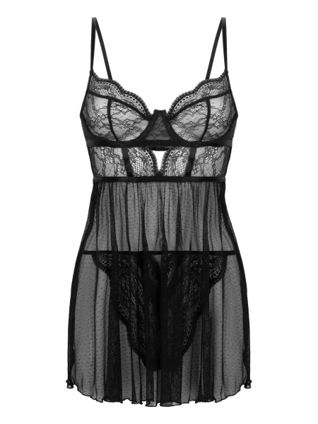 Spalna srajca Hunkemöller črna