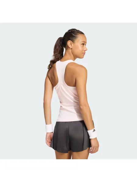 Koszulka bez rękawów Tennis Climacool Y-Tank różowa