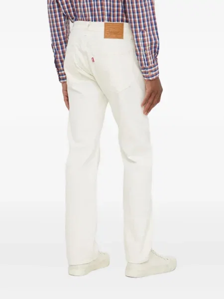 Карирани дънки straight leg Levi's® с шипове кафяво