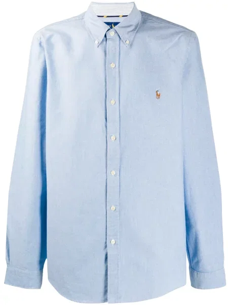 Cămașă Polo Ralph Lauren lungă albastru