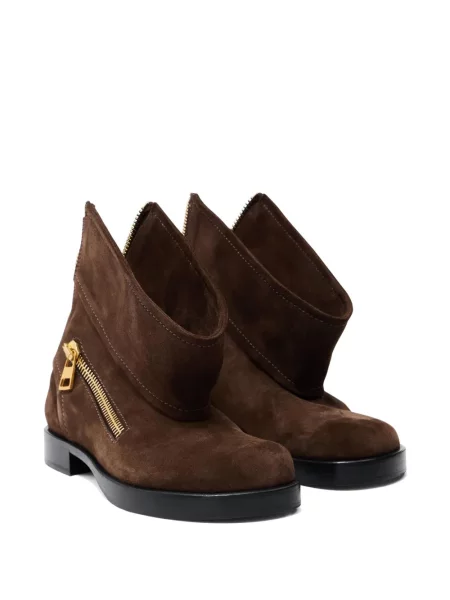 Cizme scurte Jw Anderson din piele maro