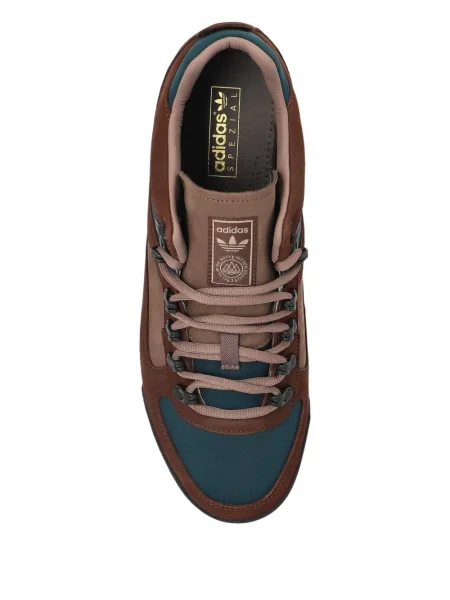 Semišové tenisky Adidas Gazelle s potiskem hnědé