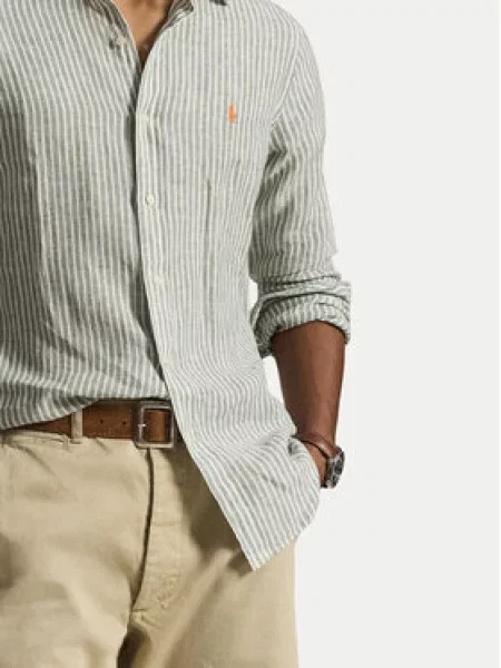 Polo Ralph Lauren Srajca oliva / bela zelena