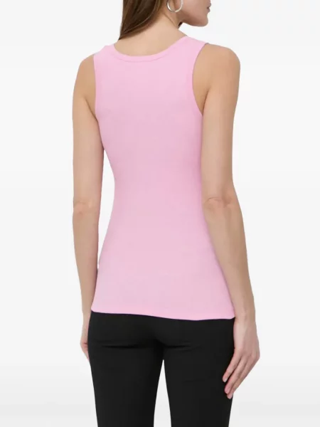 Top Pinko cu broderie roz