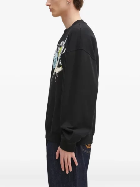 Hanorac Marcelo Burlon County Of Milan cu imagine negru