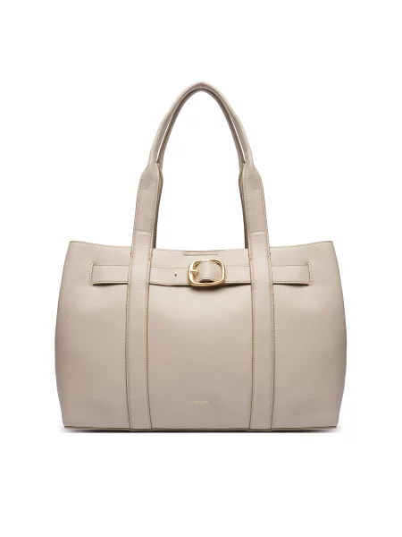 Calvin Klein Τσάντα Buckle Medium Tote Εκρού