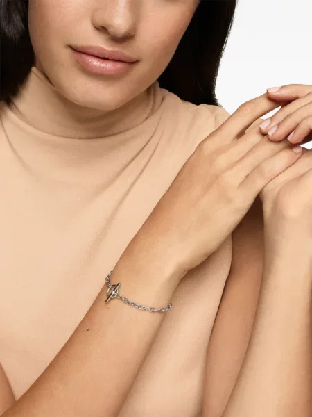 Brăţară David Yurman argintiu