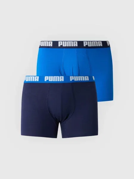 PUMA Boxeri EVERYDAY albastru / bleumarin alb