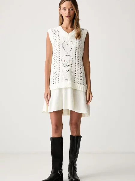 The Ragged Priest rochie bej