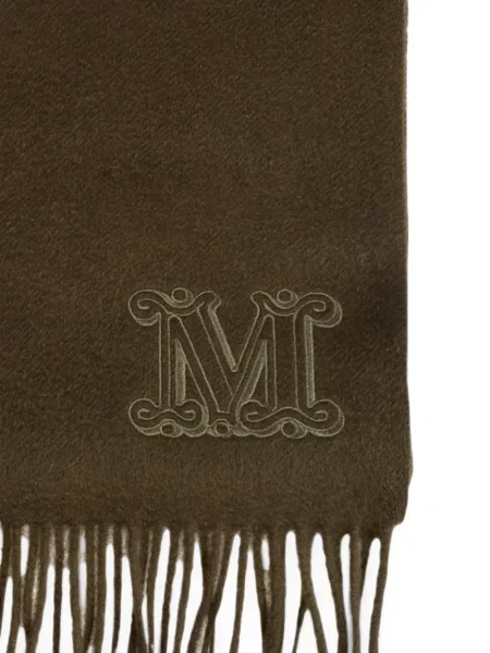 Fular Max Mara cu autograf verde