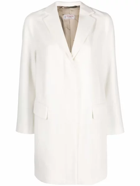 Palton Alberto Biani de lână alb