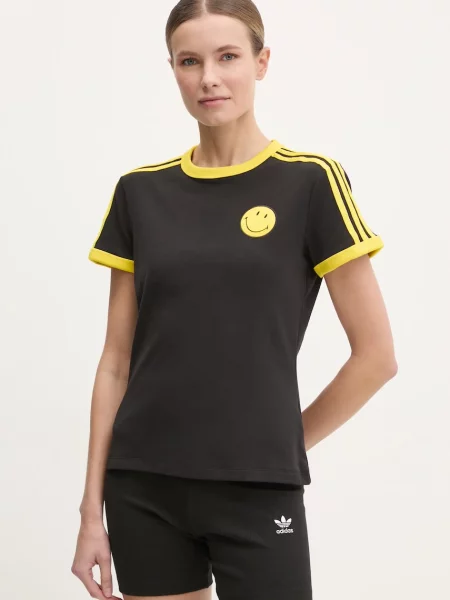 Tričko adidas Originals X Smiley černá