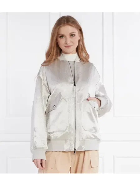 MM Szatén bomber dzseki | Oversize fit gyapjú hozzáadásával