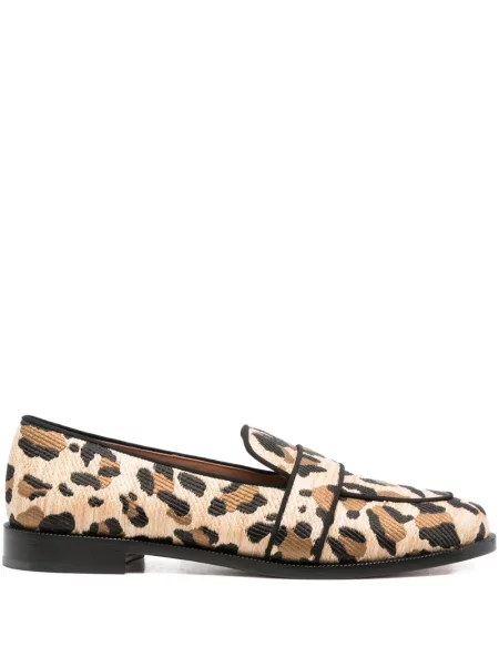 Pantofi loafer Aquazzura cu imagine cu model leopard