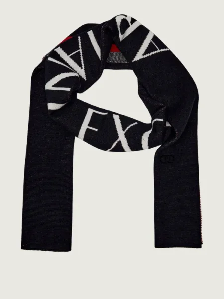 Armani Exchange Șal cu adaos de lână